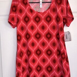LuLaRoe Womens Multicolor Reindeer Classic T - Size Small NWT
